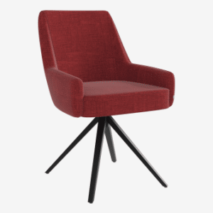 chaise pivotante Frisco avec dossier ergonomique et assise rembourrée