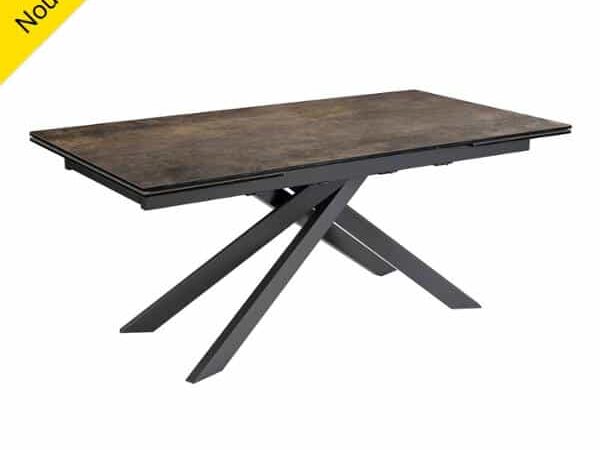 table LYS avec plateau en céramique modulable et piètement design