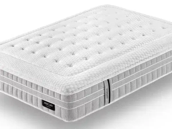 matelas à ressorts ensachés avec zones de confort différenciées et design contemporain