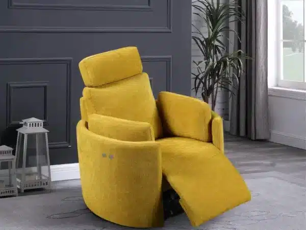 Fauteuil relax en cuir foncé alliant élégance et confort optimal