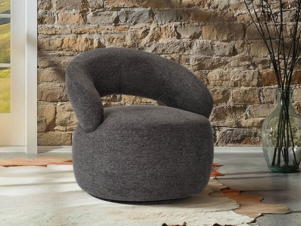 Fauteuil pivotant Luc, 3 coloris