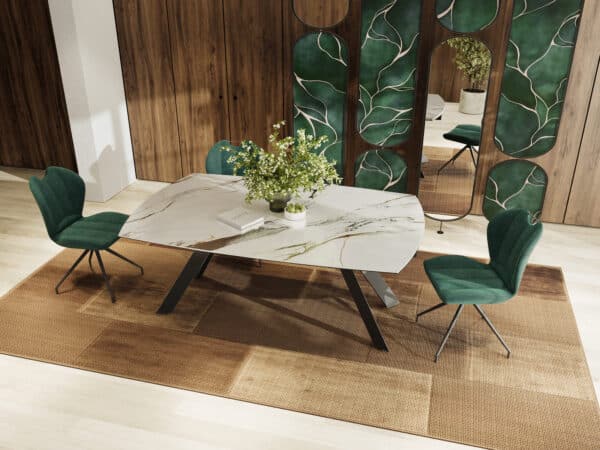 Chaise New York Twill Akante au design moderne avec assise confortable.