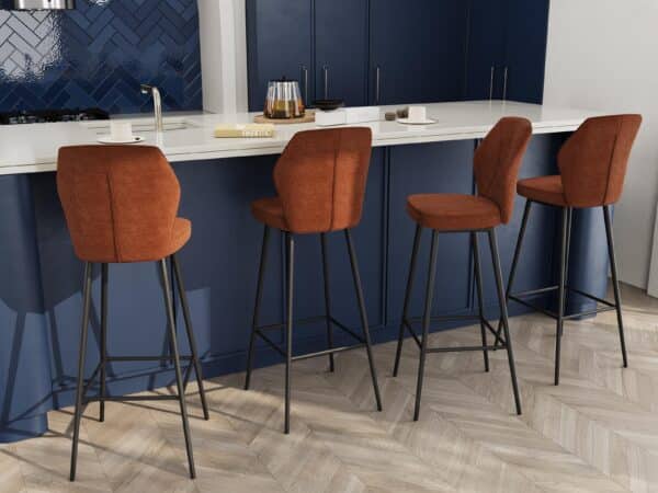 Tabouret de bar pivotant Varsovie en 65 ou 75 cm.